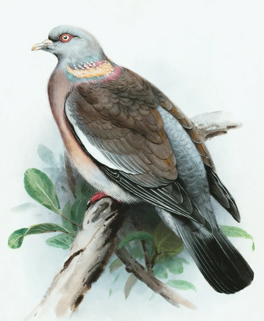 Asiatische Vogelillustration
