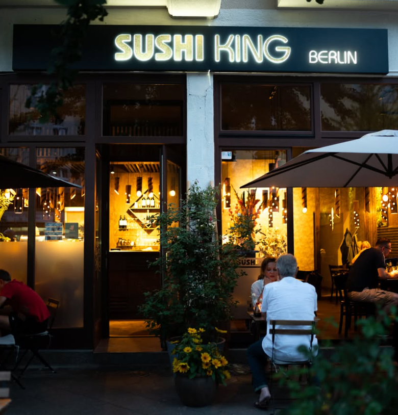 Innenraum des Restaurants Sushi King Berlin in Charlottenburg